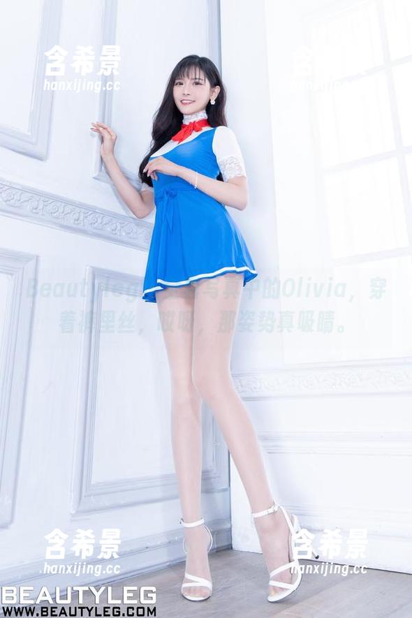 Beautyleg - 全套写真中的Olivia，穿着裤里丝，哎呀，那姿势真吸睛。