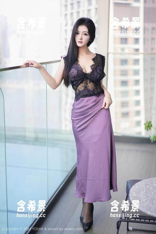 YouMi尤蜜荟 - 小海臀Rean的吊带美图：瞧瞧这不小心露出的“深海”呀！