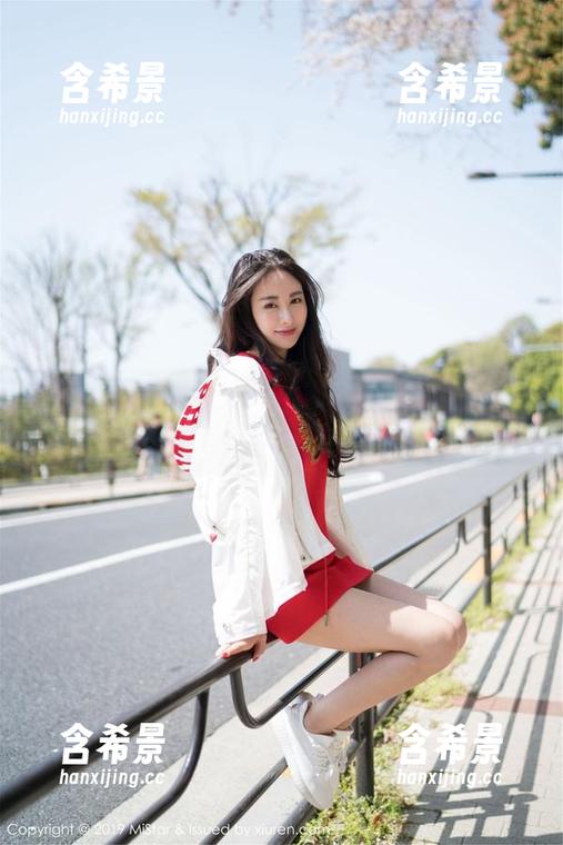 魅妍社 - 全套写真里，你能读懂Olivia童安琪与海的那种无声交流吗？
